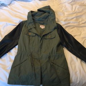 Military/leather jacket